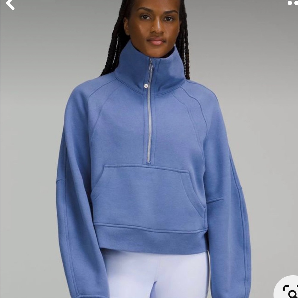 Lululemon waterdrop half zip funnel neck scuba xs/small